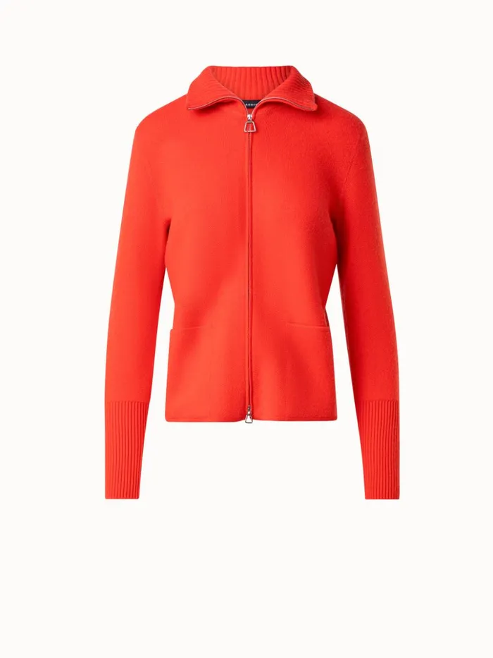 100 Cashmere Knit Cardigan Poppy Women Akris Knitwear