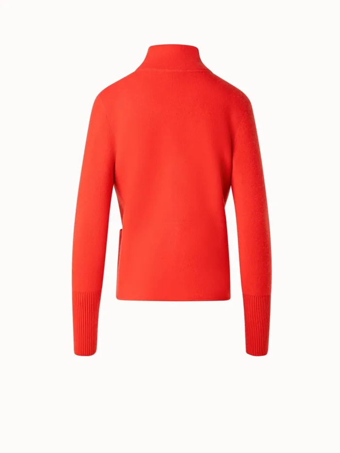 100 Cashmere Knit Cardigan Poppy Women Akris Knitwear