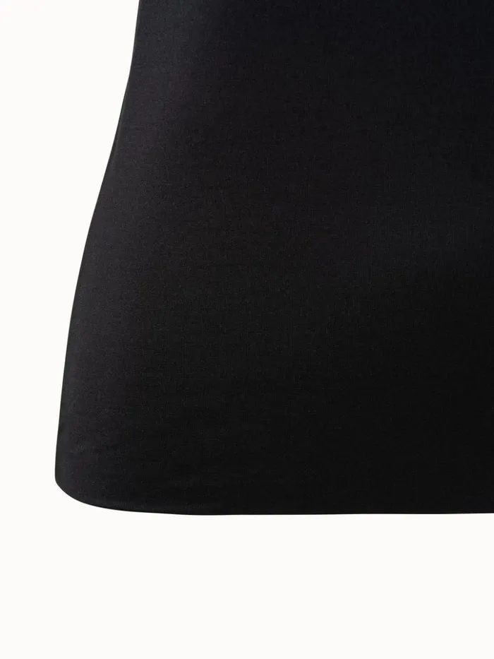 34 Length Sleeve Shirt From Silk Jersey Black Women Akris Tops
