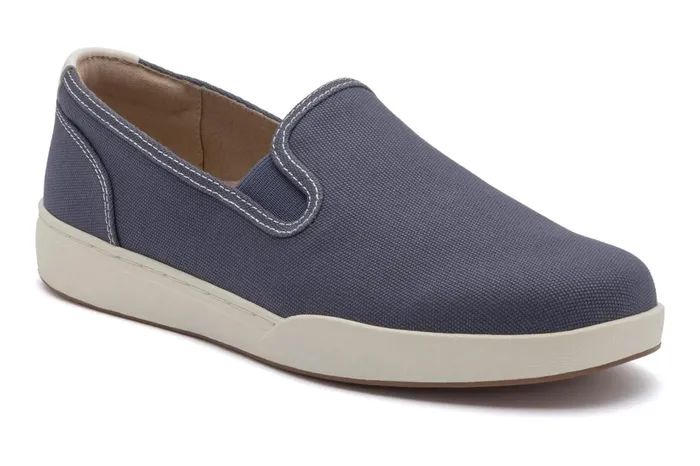 ABEO Footwear Encore Slip On Navy Canvas Women Casual Shoes
