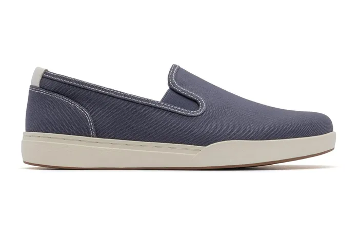 ABEO Footwear Encore Slip On Navy Canvas Women Casual Shoes ABEO Footwear Encore Slip On Navy Canvas Women Casual Shoes