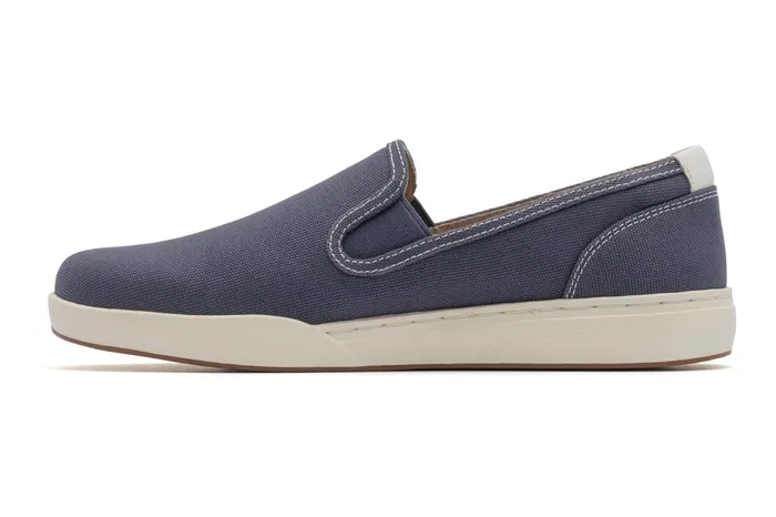 ABEO Footwear Encore Slip On Navy Canvas Women Casual Shoes ABEO Footwear Encore Slip On Navy Canvas Women Casual Shoes