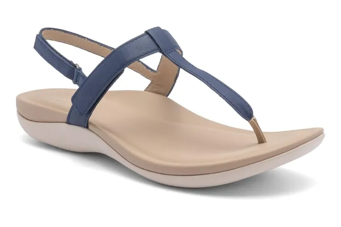 ABEO Footwear Oasis T Strap Navy Women Sandals