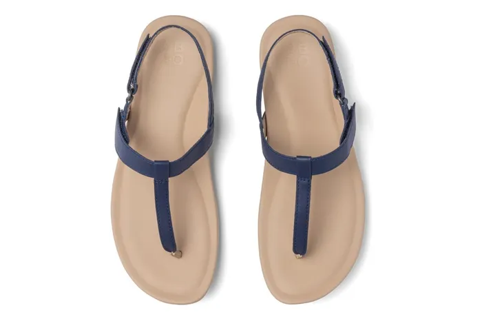 ABEO Footwear Oasis T Strap Navy Women Sandals