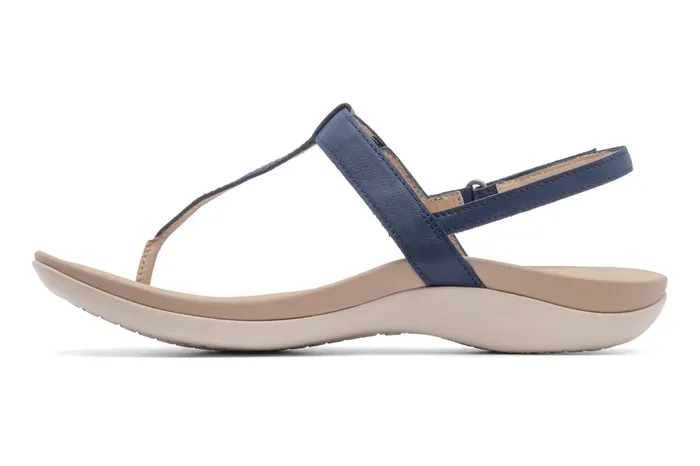 ABEO Footwear Oasis T Strap Navy Women Sandals