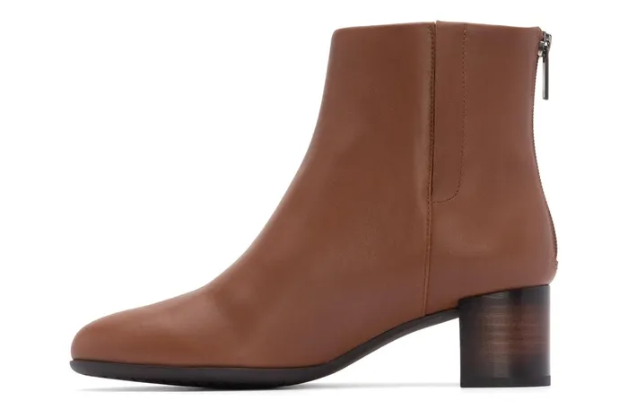 ABEO Footwear Plaza Back Zip Dark Tan Women Boots