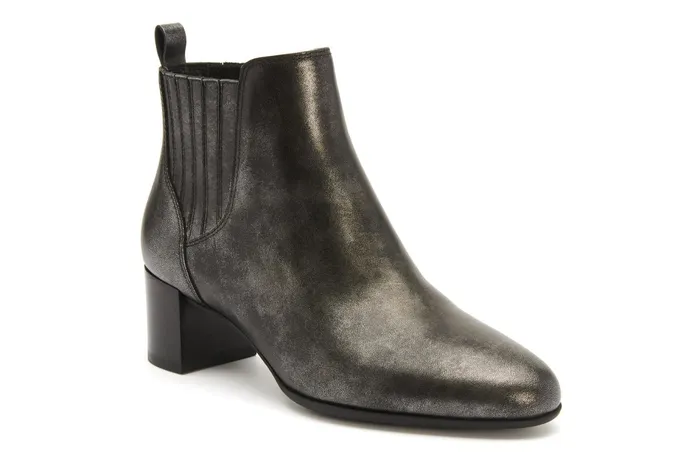 ABEO Footwear Plaza Chelsea Silver Metallic Women Boots