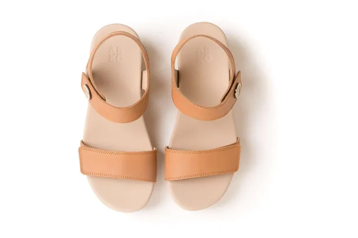 ABEO Footwear Riviera Strap Sandal Almond Women Sandals ABEO Footwear Riviera Strap Sandal Almond Women Sandals