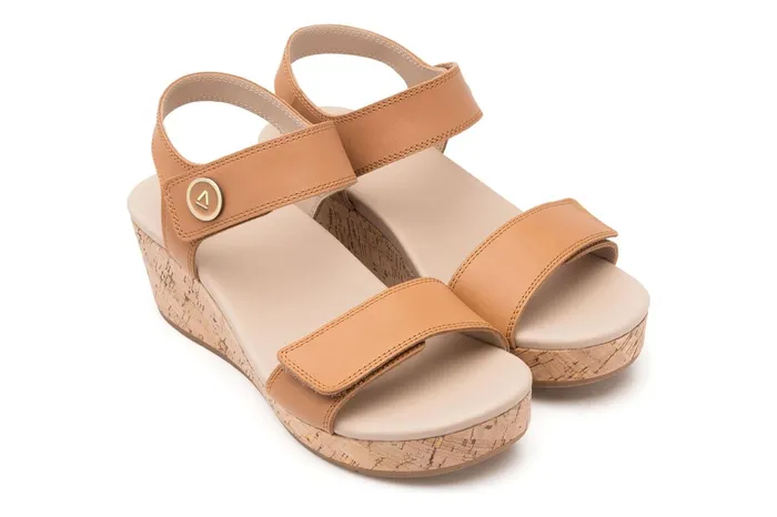ABEO Footwear Riviera Strap Sandal Almond Women Sandals ABEO Footwear Riviera Strap Sandal Almond Women Sandals