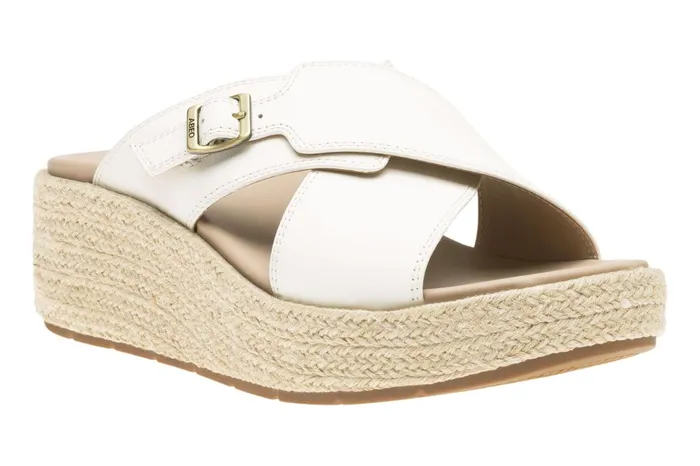 ABEO Footwear Solstice Cross Slide Coconut Milk Women Sandals