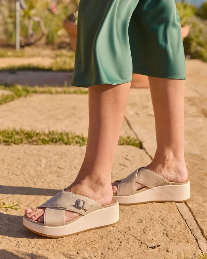 ABEO Footwear Solstice Cross Slide Coconut Milk Women Sandals ABEO Footwear Solstice Cross Slide Coconut Milk Women Sandals