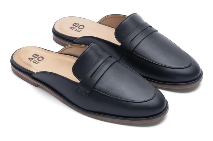 ABEO Footwear Strada Mule Black Women Casual Shoes ABEO Footwear Strada Mule Black Women Casual Shoes