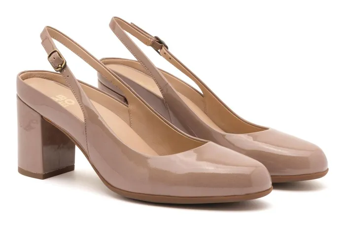 ABEO Footwear Tempo Slingback Tan Pat Women Dress ABEO Footwear Tempo Slingback Tan Pat Women Dress