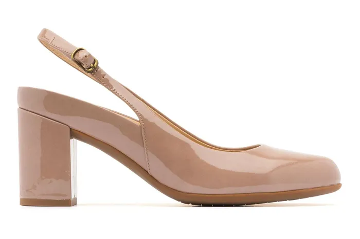 ABEO Footwear Tempo Slingback Tan Pat Women Dress ABEO Footwear Tempo Slingback Tan Pat Women Dress