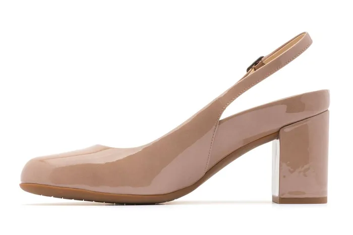 ABEO Footwear Tempo Slingback Tan Pat Women Dress ABEO Footwear Tempo Slingback Tan Pat Women Dress