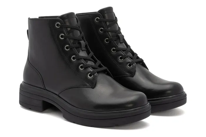 ABEO Footwear Vista Lace Black Women Boots ABEO Footwear Vista Lace Black Women Boots