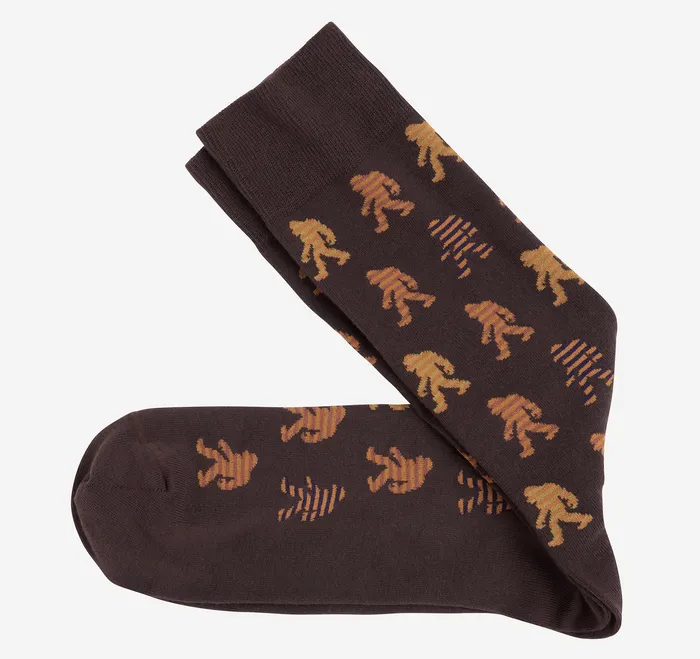 Accessories Space Dyed Socks Brown Striped Yeti Icon Johnston and Murphy Men