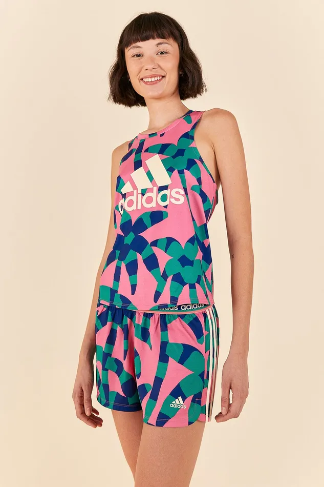 Adidas Farm Pacer Shorts Magenta Women Farm Rio Shorts