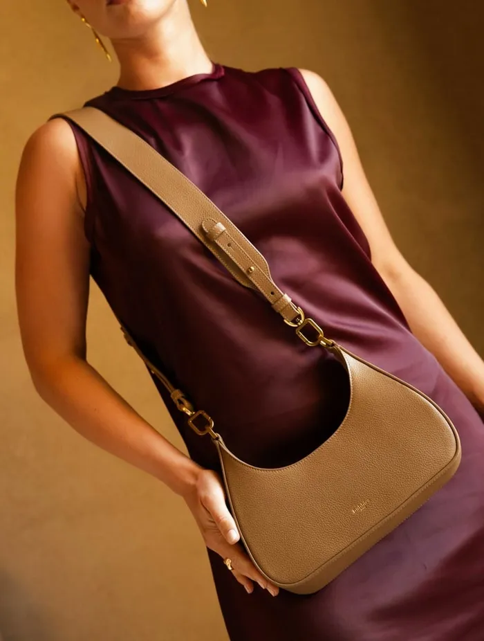 Alria Taupe Women Bobbies Bags