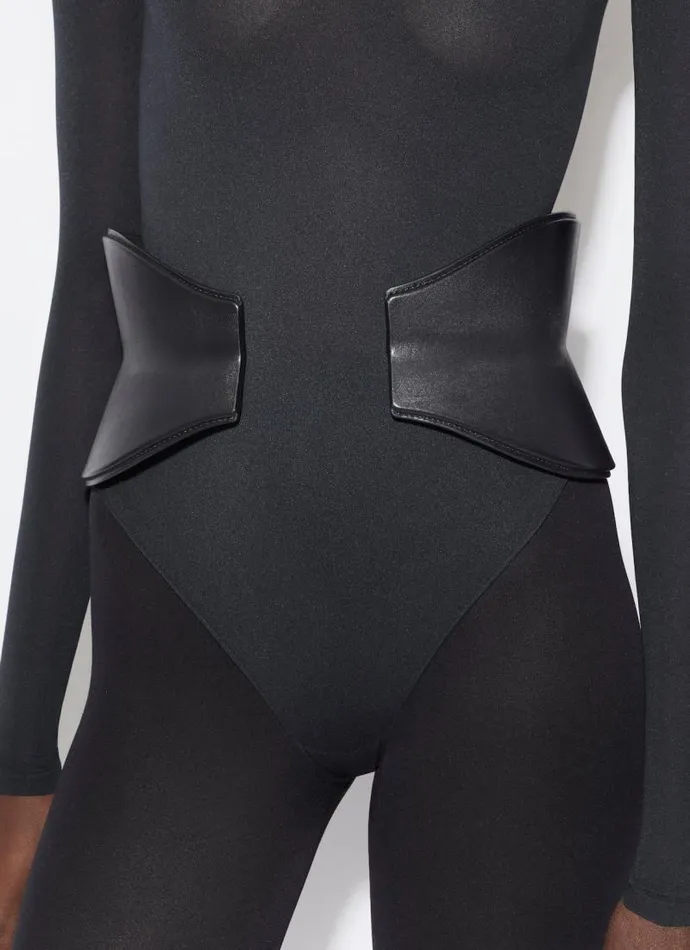 Alaa Belts FLEX BUSTIER BELT IN CALFSKIN Black 8211 Women