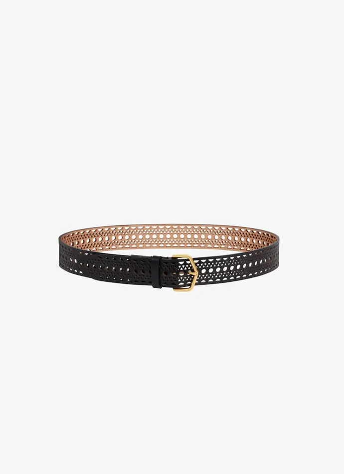 Alaa Belts NEO VIENNE BELT IN CALFSKIN Black 8211 Women Alaa Belts NEO VIENNE BELT IN CALFSKIN Black 8211 Women