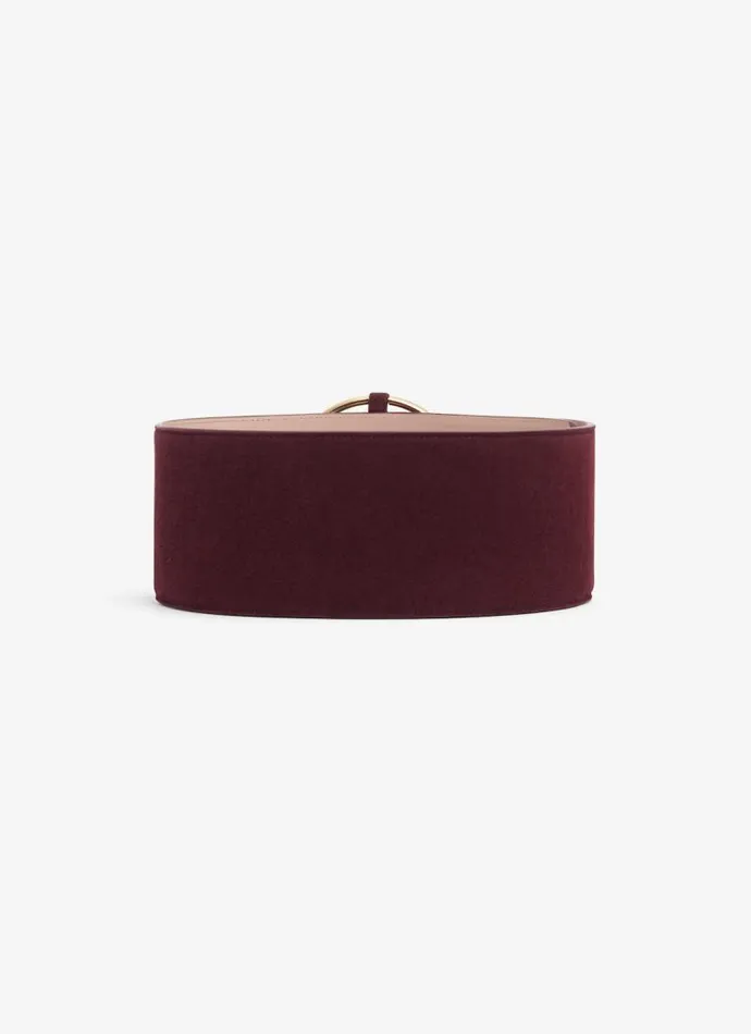Alaa Belts RING BELT IN SUEDE GOATSKIN Red 8211 Women Alaa Belts RING BELT IN SUEDE GOATSKIN Red 8211 Women