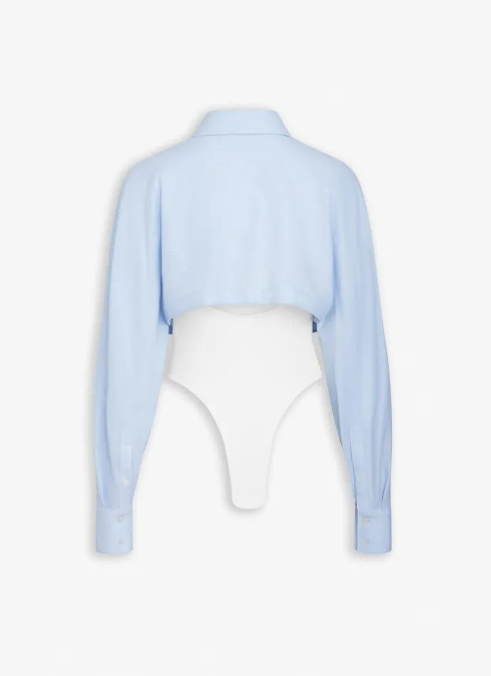 Alaa Bodysuits and Leggings LAYER BODYSHiRT Blue 8211 Women
