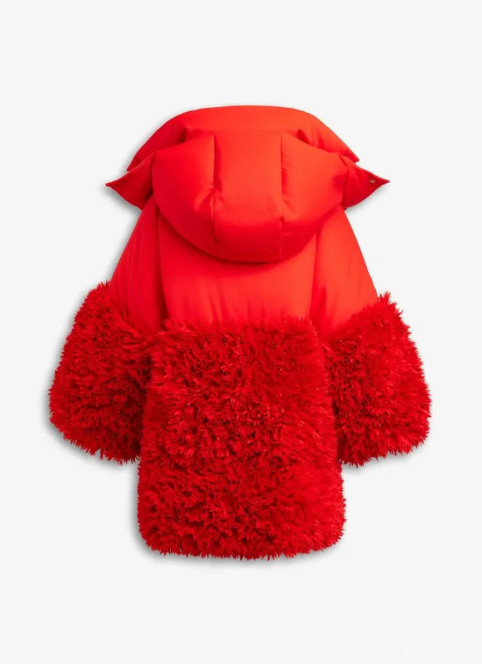 Alaa Coats and Jackets FRILL PUFFER Red 8211 Women