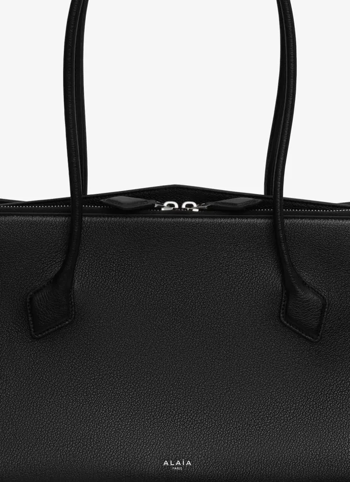 Alaa CrossBody Bags LE TECKEL TOTE BAG IN SHINY GRAINED CALFSKIN Black 8211 Women Alaa CrossBody Bags LE TECKEL TOTE BAG IN SHINY GRAINED CALFSKIN Black 8211 Women