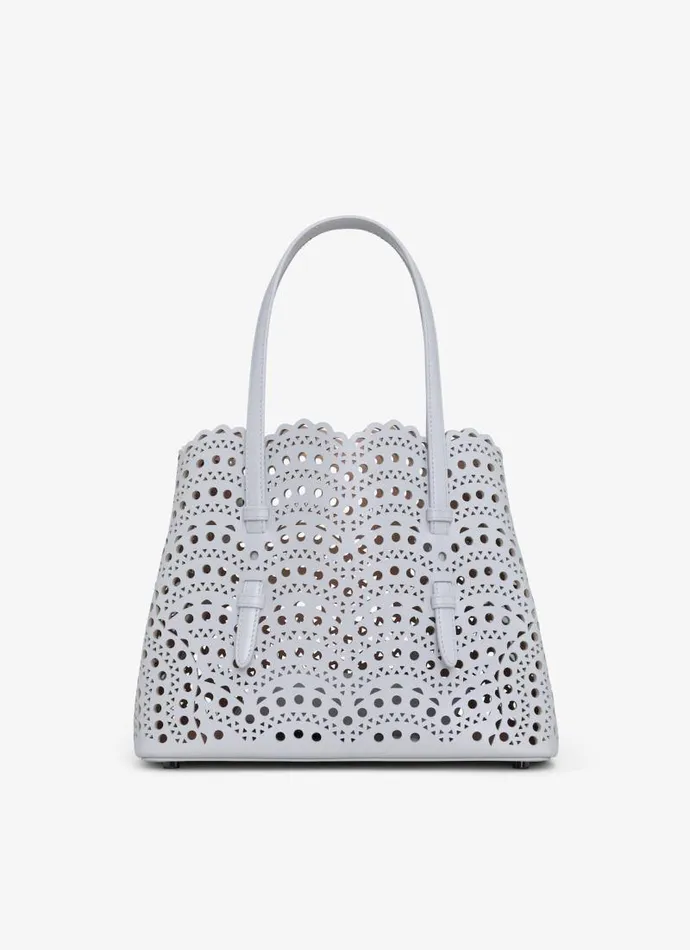 Alaa CrossBody Bags MINA 25 BAG IN VIENNE WAVE CALFSKIN Pearl 8211 Women