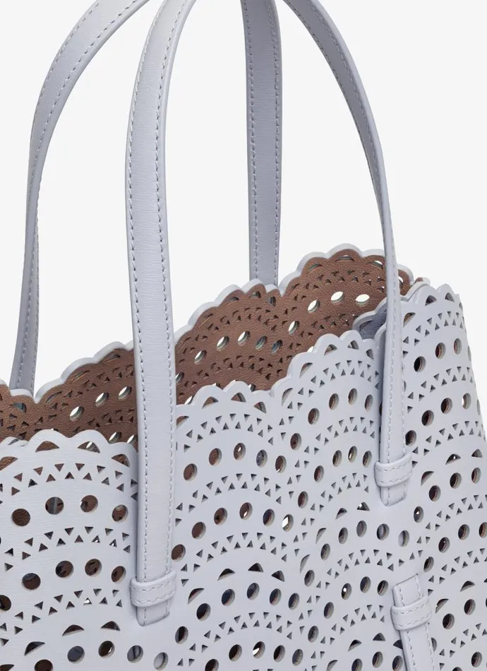 Alaa CrossBody Bags MINA 25 BAG IN VIENNE WAVE CALFSKIN Pearl 8211 Women Alaa CrossBody Bags MINA 25 BAG IN VIENNE WAVE CALFSKIN Pearl 8211 Women