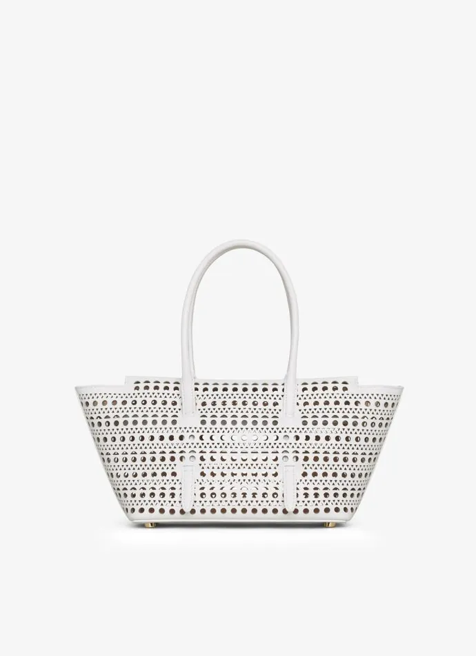 Alaa CrossBody Bags NEO MINA 20 BAG IN VIENNE CALFSKIN White 8211 Women