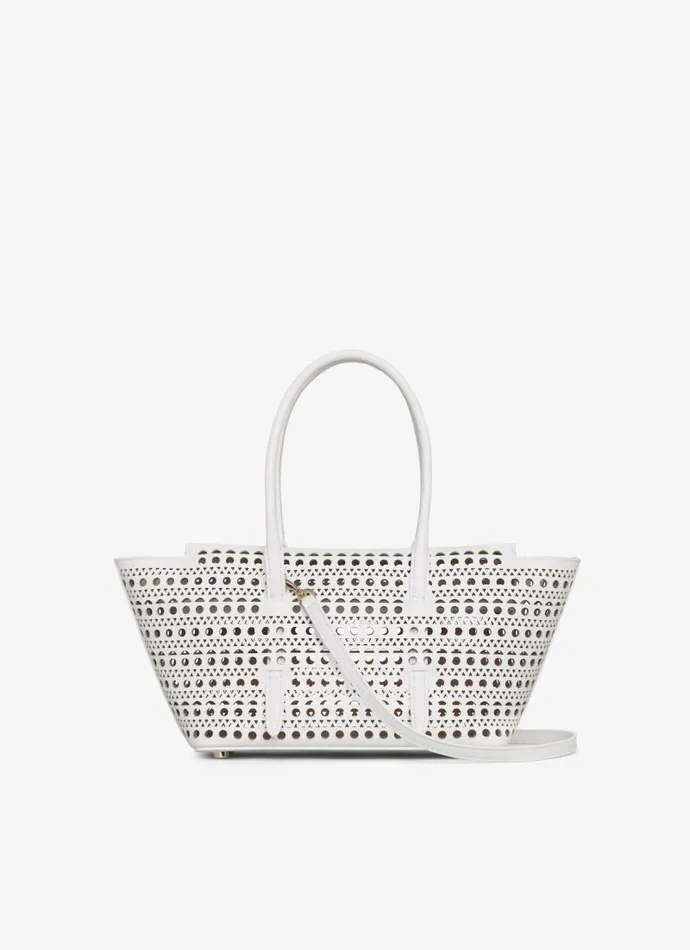 Alaa CrossBody Bags NEO MINA 20 BAG IN VIENNE CALFSKIN White 8211 Women
