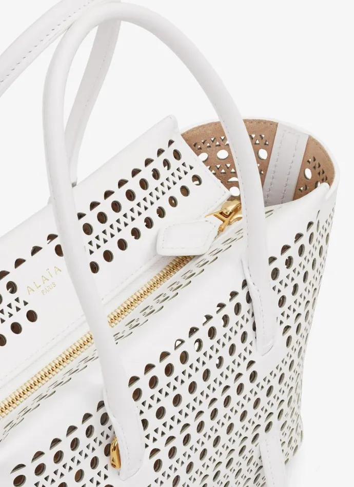 Alaa CrossBody Bags NEO MINA 20 BAG IN VIENNE CALFSKIN White 8211 Women