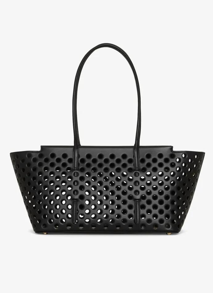 Alaa Handbags NEO MINA 32 BAG IN PERFORATED CALFSKIN Black 8211 Women
