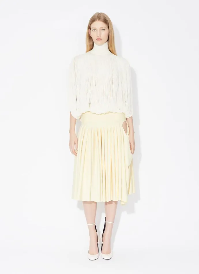 Alaa Knitwear KNITTED FRINGES JUMPER Offwhite 8211 Women Alaa Knitwear KNITTED FRINGES JUMPER Offwhite 8211 Women