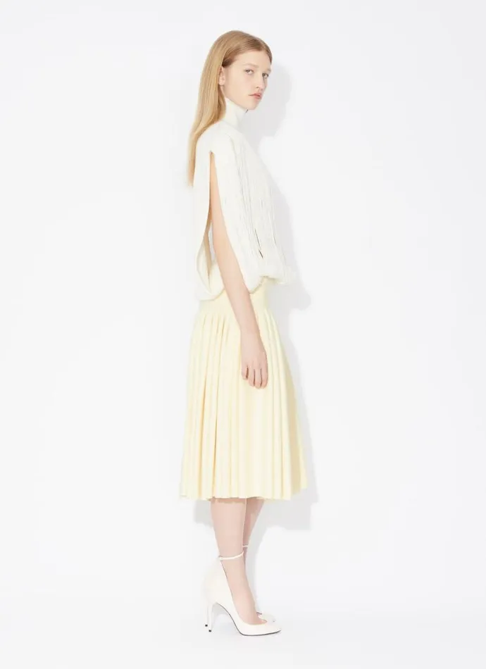 Alaa Knitwear KNITTED FRINGES JUMPER Offwhite 8211 Women Alaa Knitwear KNITTED FRINGES JUMPER Offwhite 8211 Women