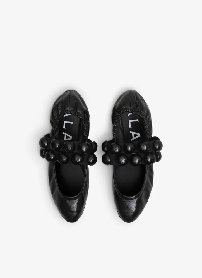 Alaa La Ballerine SPHERE BALLET FLATS IN PATENT LEATHER Black 8211 Women Alaa La Ballerine SPHERE BALLET FLATS IN PATENT LEATHER Black 8211 Women
