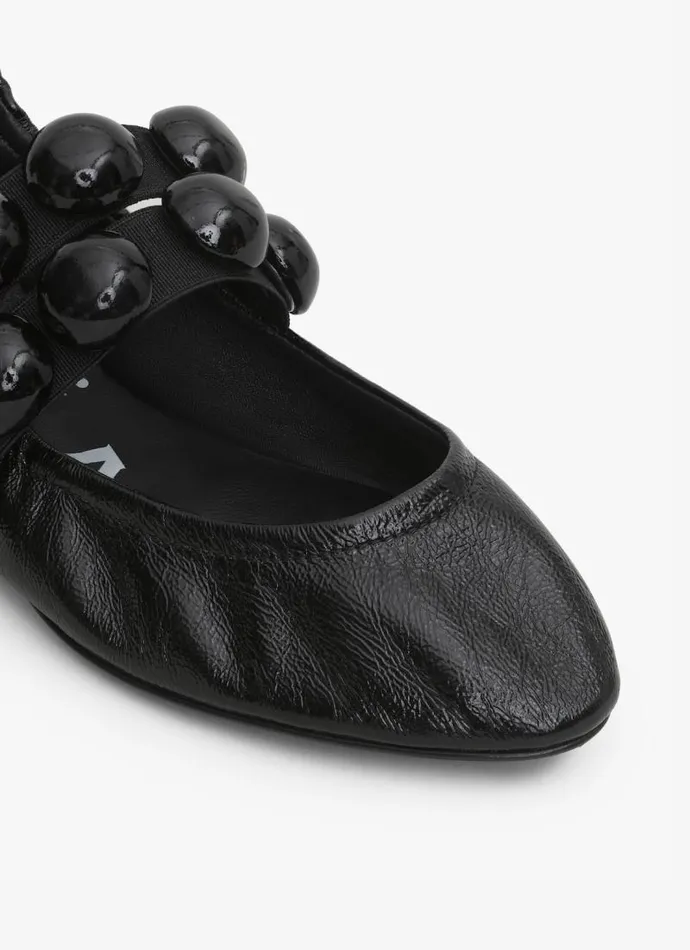 Alaa La Ballerine SPHERE BALLET FLATS IN PATENT LEATHER Black 8211 Women Alaa La Ballerine SPHERE BALLET FLATS IN PATENT LEATHER Black 8211 Women