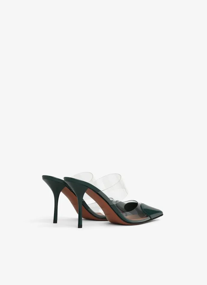 Alaa Le Cur LE CUR MULES IN PATENT CALFSKIN Green 8211 Women
