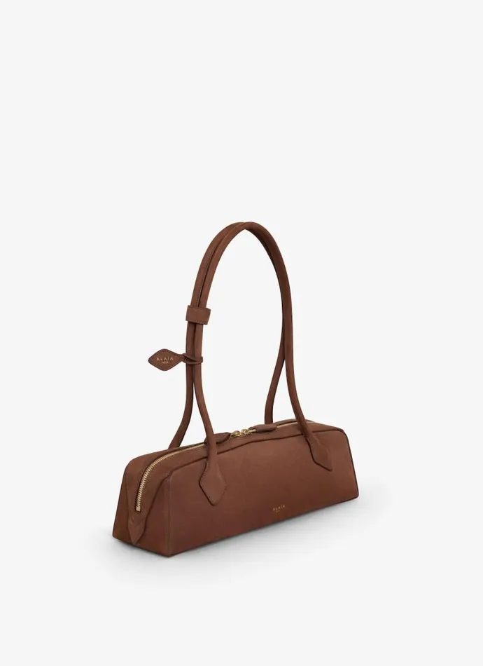 Alaa Le Teckel LE TECKEL MEDIUM BAG IN NUBUK CALFSKIN Brown 8211 Women Alaa Le Teckel LE TECKEL MEDIUM BAG IN NUBUK CALFSKIN Brown 8211 Women