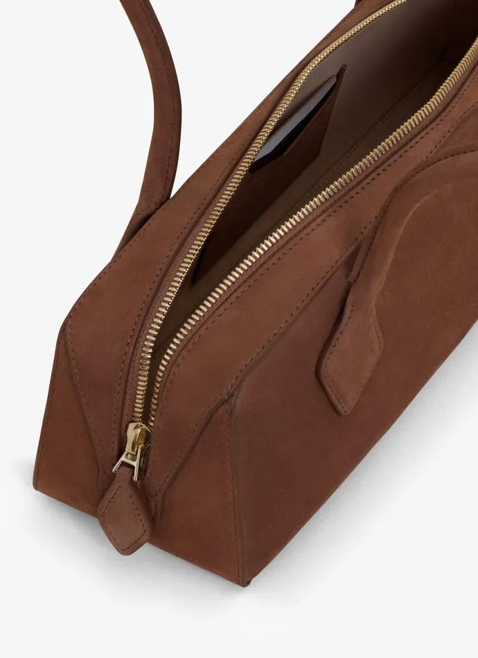 Alaa Le Teckel LE TECKEL MEDIUM BAG IN NUBUK CALFSKIN Brown 8211 Women Alaa Le Teckel LE TECKEL MEDIUM BAG IN NUBUK CALFSKIN Brown 8211 Women