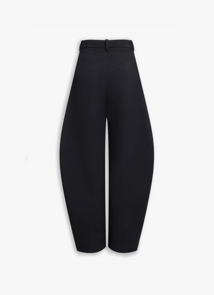 Alaa Pants and Shorts ROUND JEANS IN WOOL GABARDINE Black 8211 Women Alaa Pants and Shorts ROUND JEANS IN WOOL GABARDINE Black 8211 Women