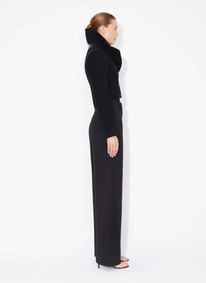 Alaa Pants and Shorts ROUND JEANS IN WOOL GABARDINE Black 8211 Women Alaa Pants and Shorts ROUND JEANS IN WOOL GABARDINE Black 8211 Women