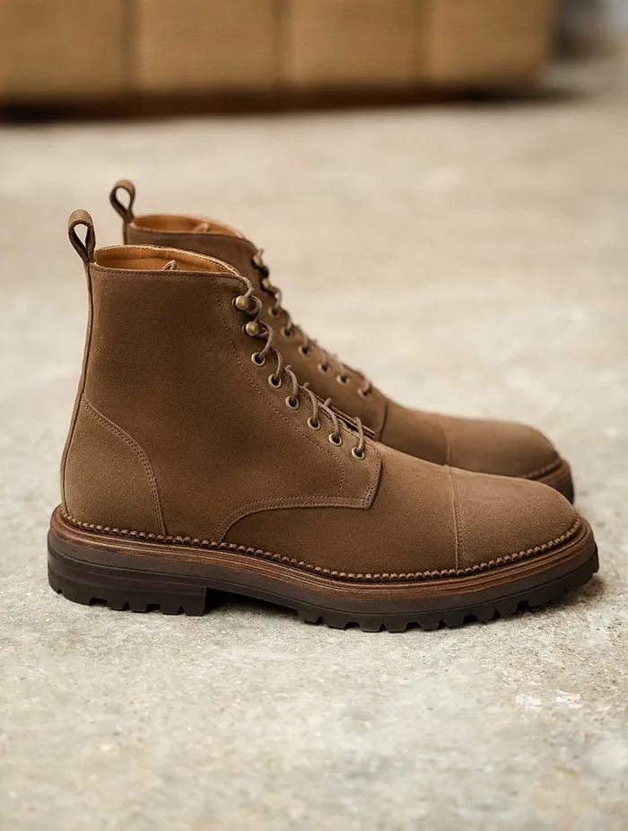 Alan Khaki Brown Men Bobbies Boots Alan Khaki Brown Men Bobbies Boots