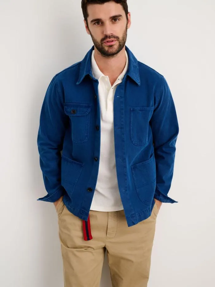 Alex Mill Jackets Coats Garment Dyed Work Jacket In Recycled Denim French Navy 8211 Men
