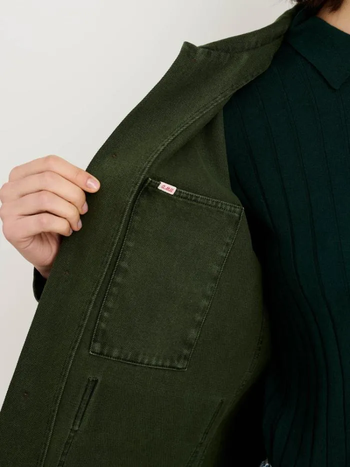 Alex Mill Jackets Outerwear Britt Work Jacket In Recycled Denim Pine Needle 8211 Women