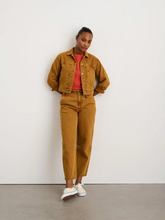 Alex Mill Jackets Outerwear Trucker Jacket In Recycled Denim Copper 8211 Women