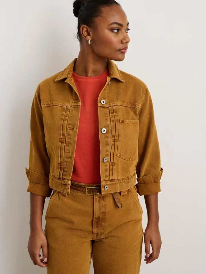 Alex Mill Jackets Outerwear Trucker Jacket In Recycled Denim Copper 8211 Women