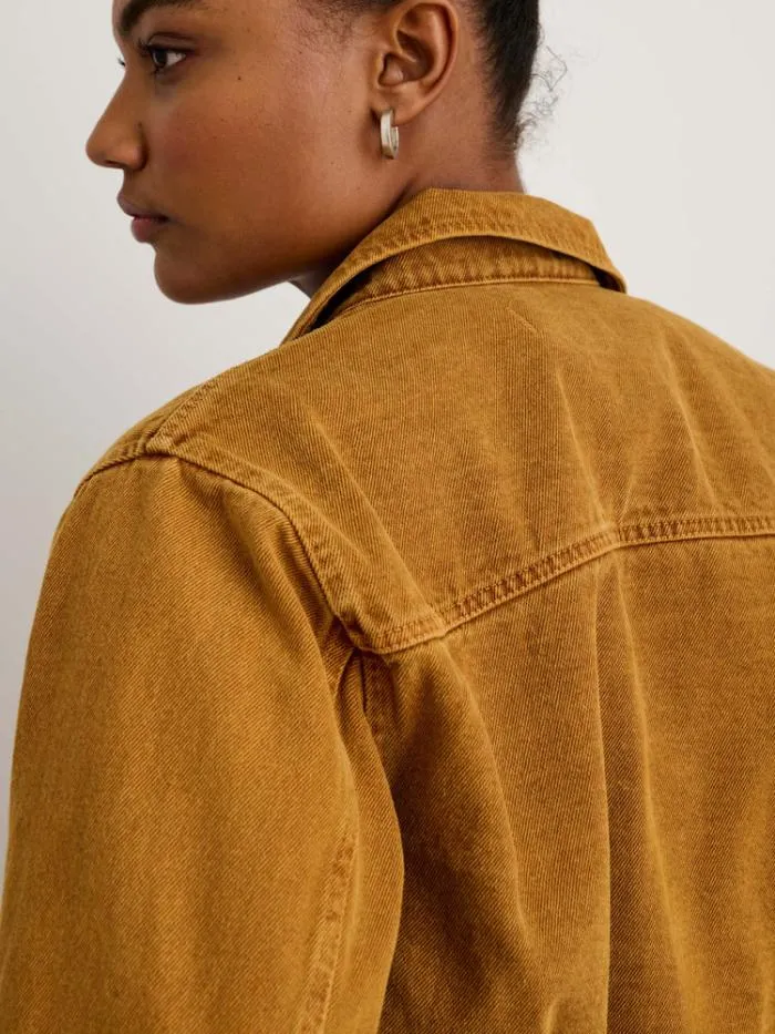 Alex Mill Jackets Outerwear Trucker Jacket In Recycled Denim Copper 8211 Women